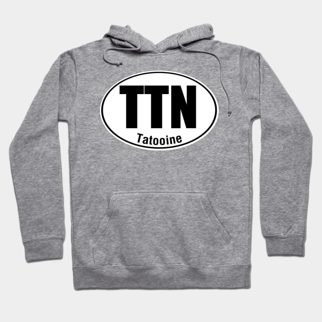 Tatooine Travel Sticker Hoodie by PopCultureShirts